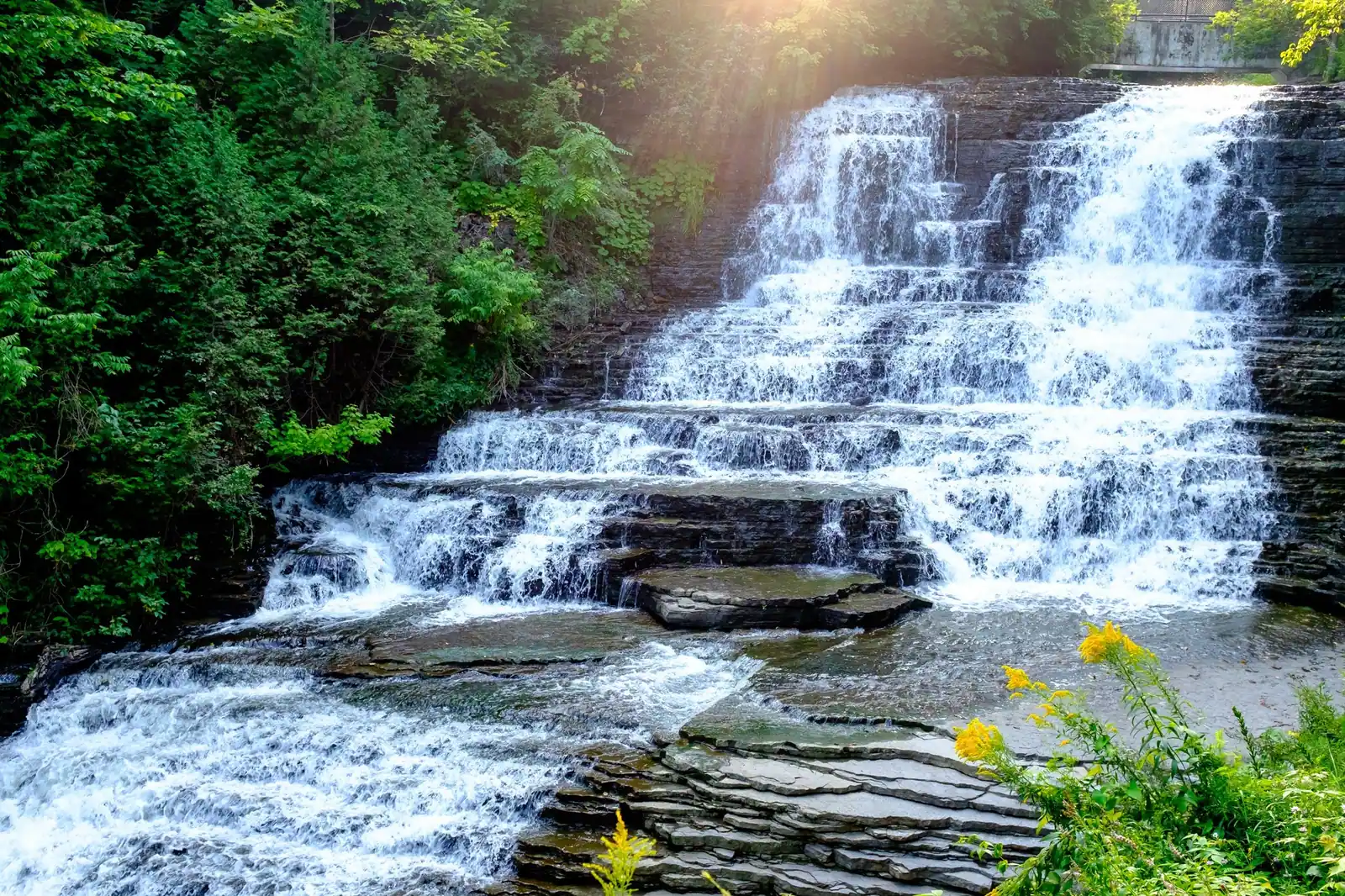 Waterfall in the Parc de la Rivière-Beauport