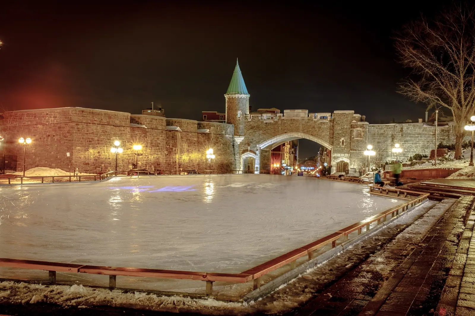 Place d'Youville near the old city walls