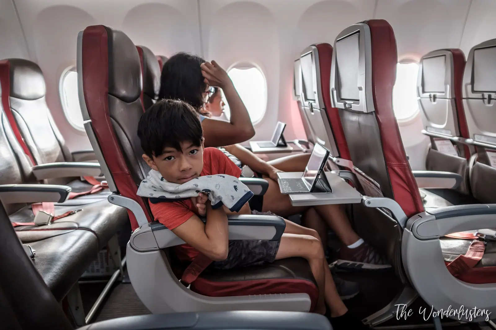 AirAsia plane on a domestic flight in Malaysia