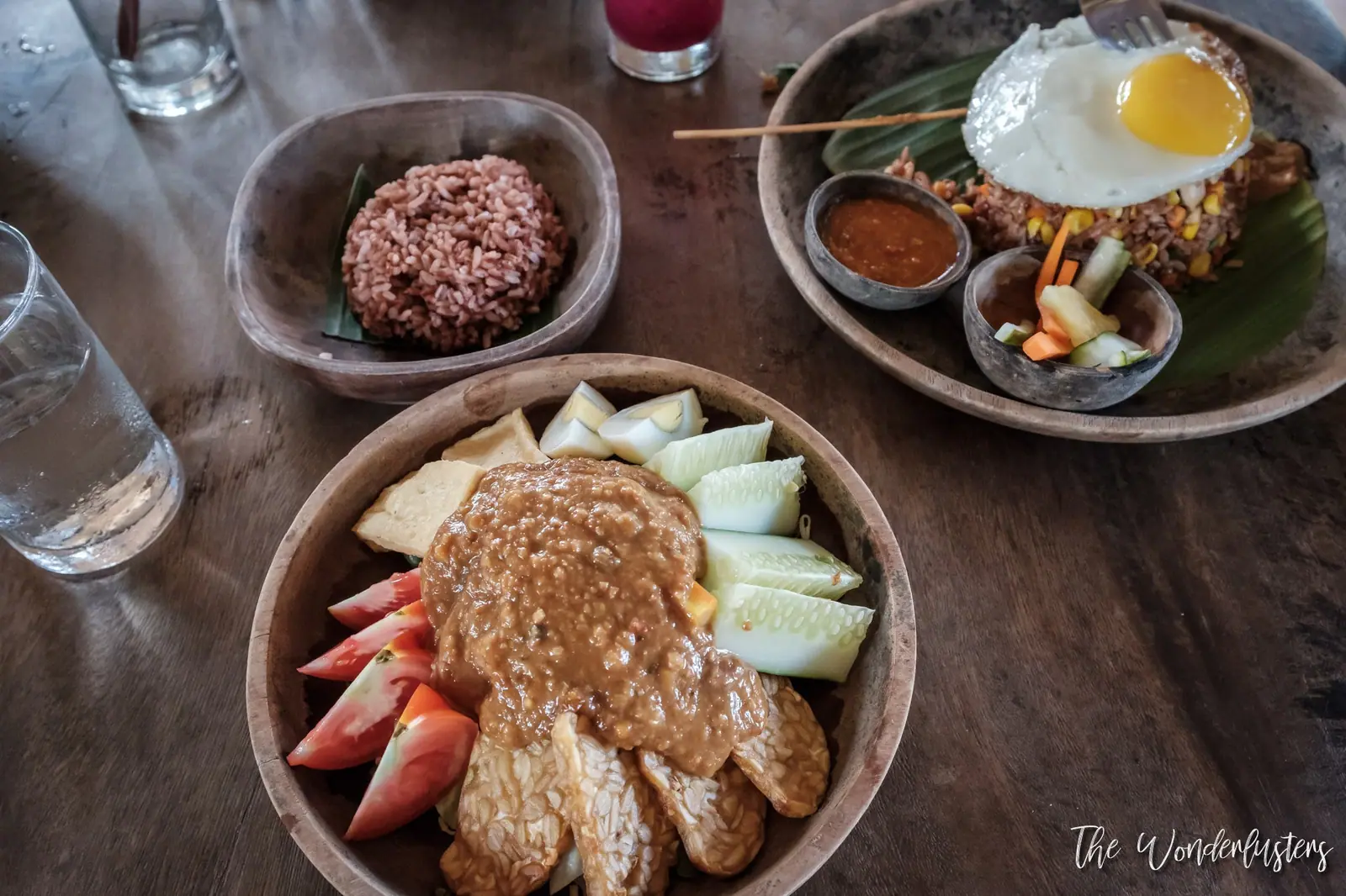Gado-gado, vegetables with peanut sauce
