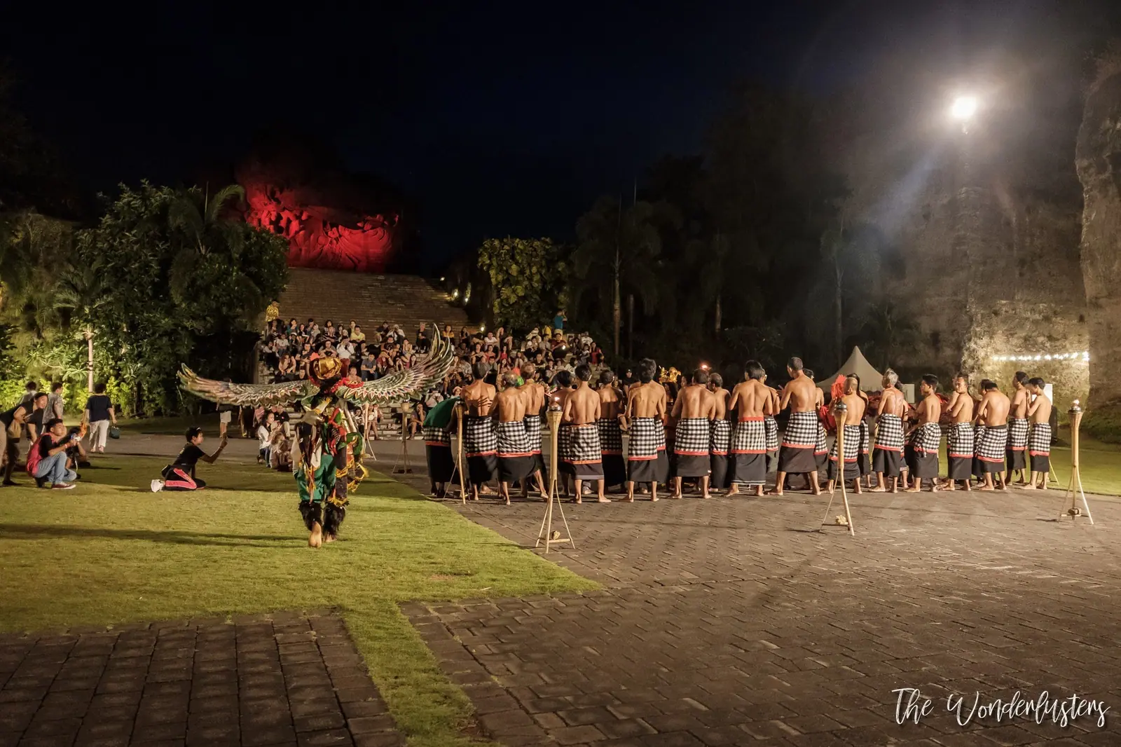 Fire dance at Garuda Wisnu Kencana
