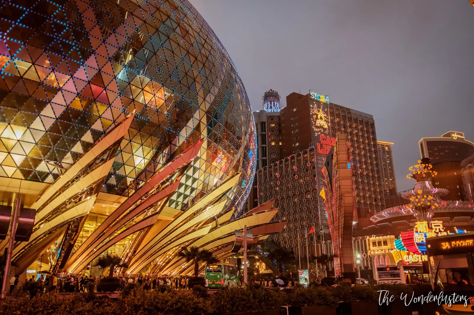 Grand Lisboa hotel tower in Macau