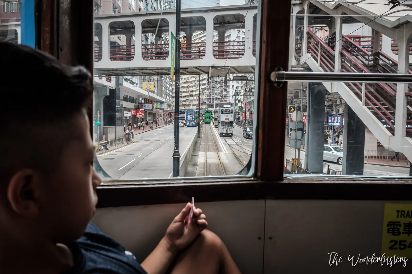 Riding the Hong Kong tram