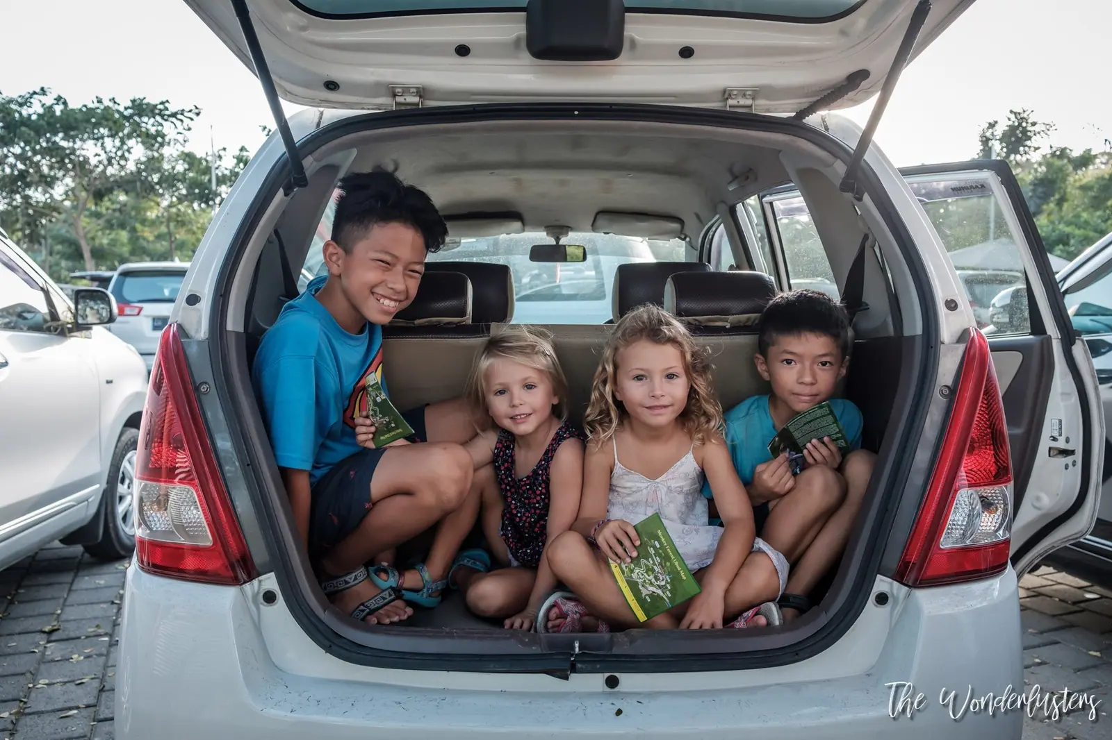 Our small rental car in Bali
