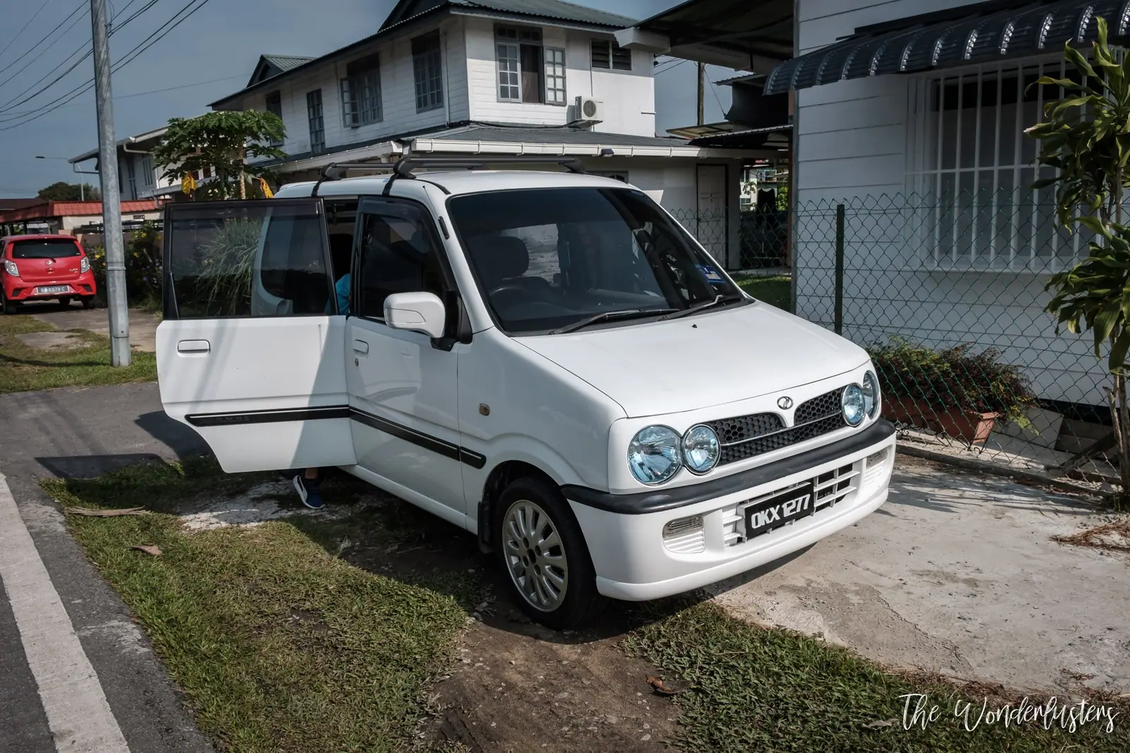 Our rental car in Kuching, Sarawak