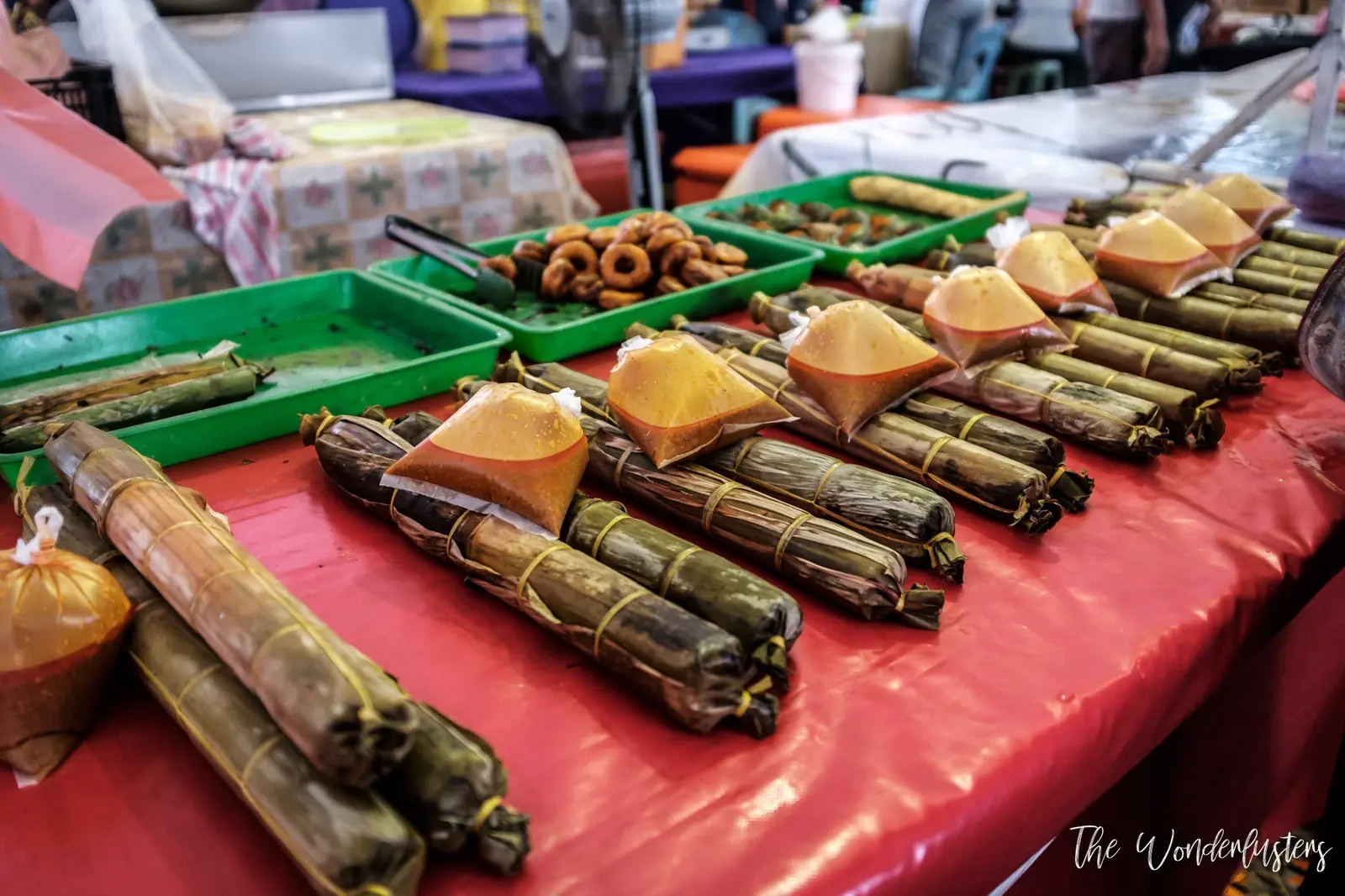 Pulut panggang, grilled sticky rice in banana leaf