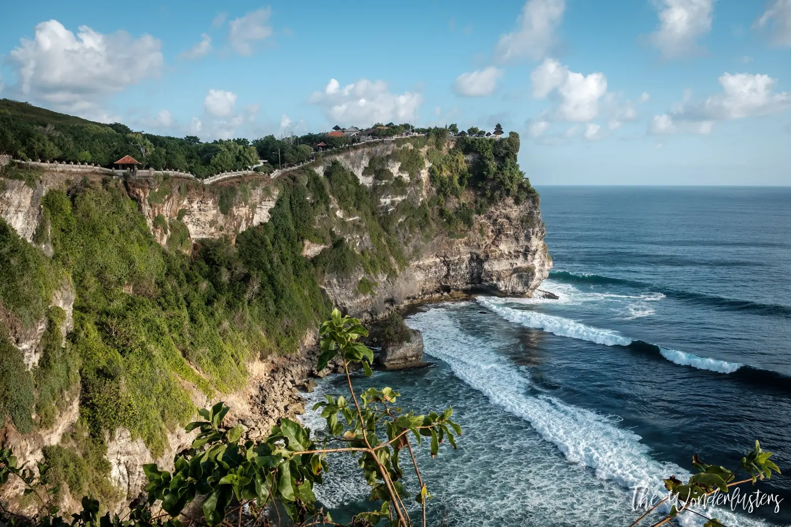 Pura Luhur Uluwatu on its cliff above the ocean