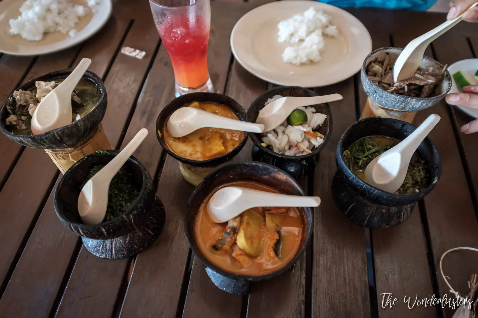 Traditional Sarawak meal