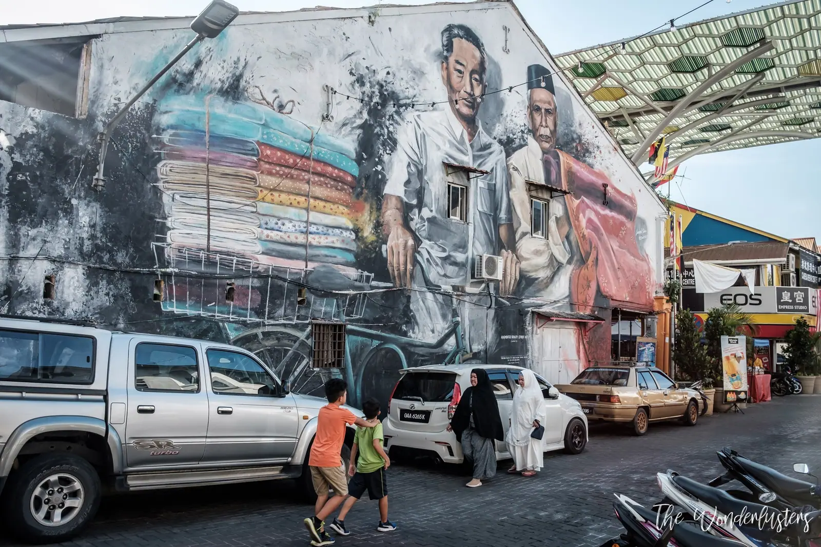Street art mural in Kuching