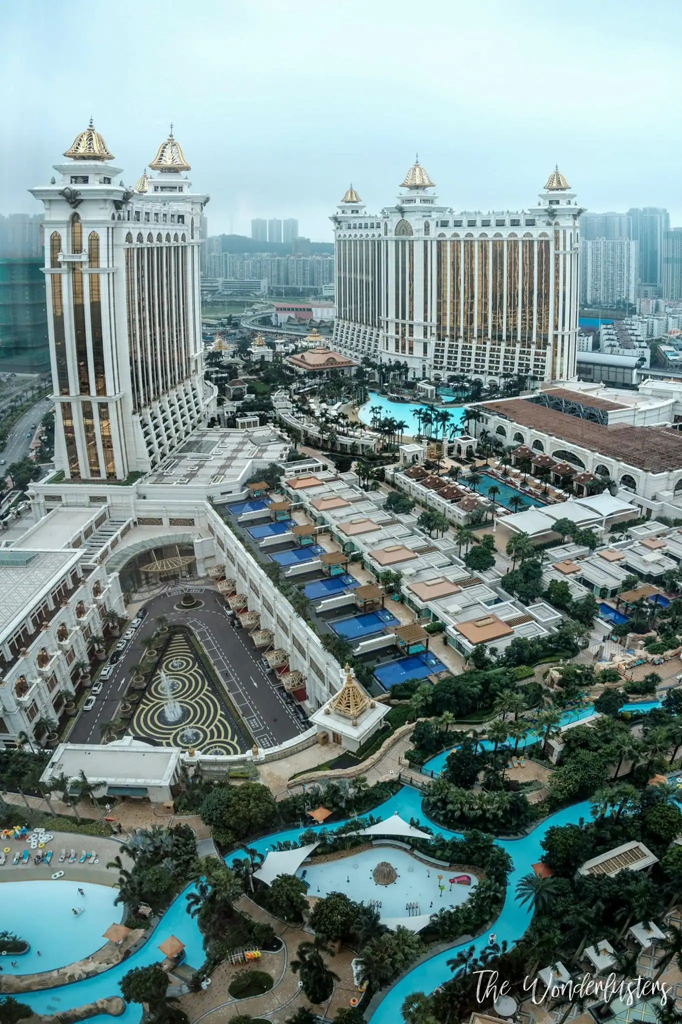 View over the resort from our suite at JW Marriott Hotel Macau