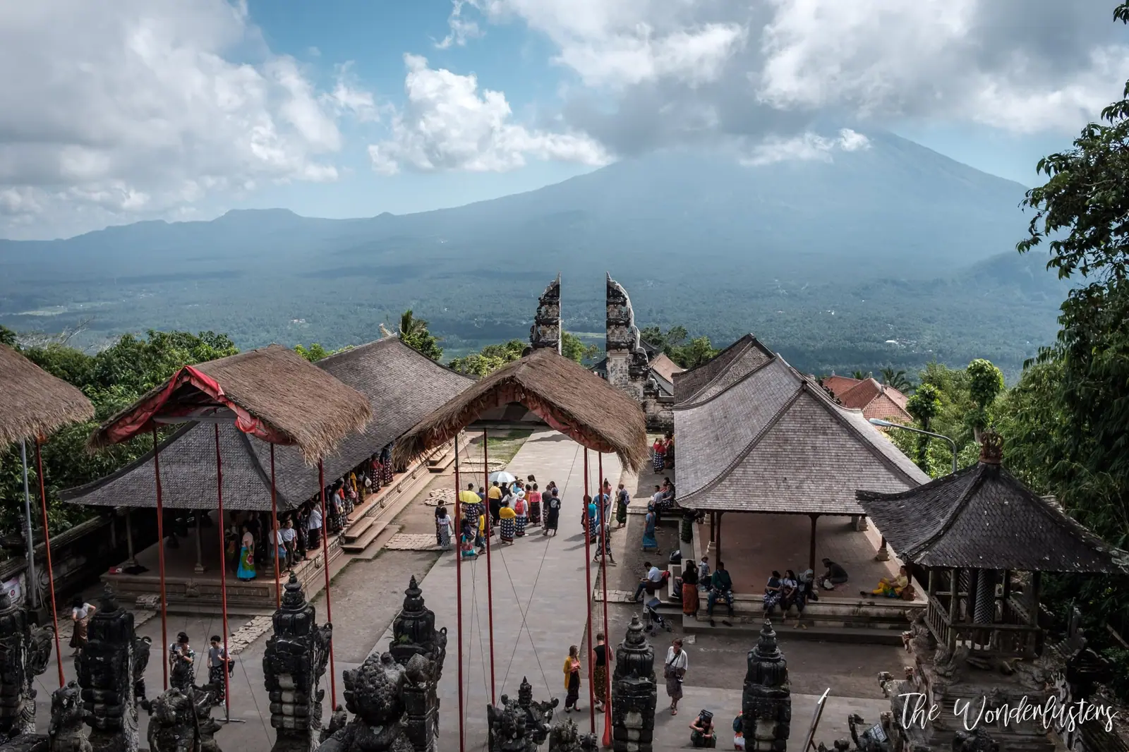 View of Mount Agung from Pura Lempuyang Luhur