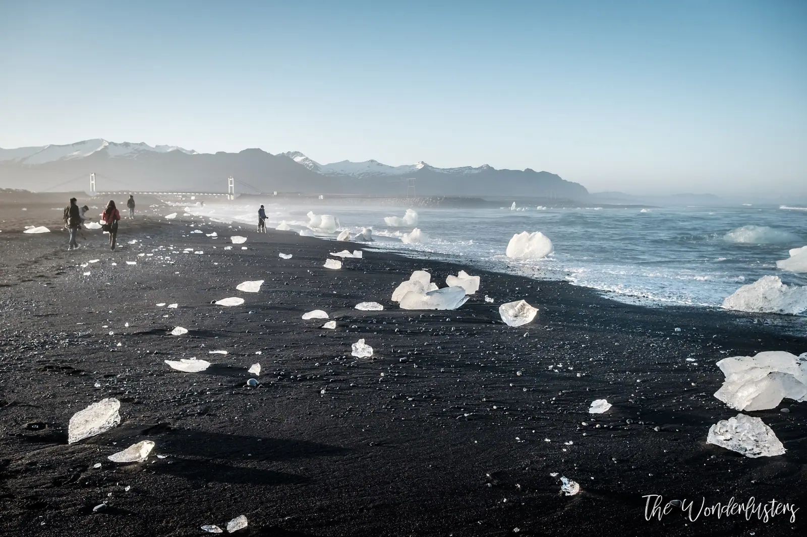 Ice chunks on Diamond Beach, Iceland
