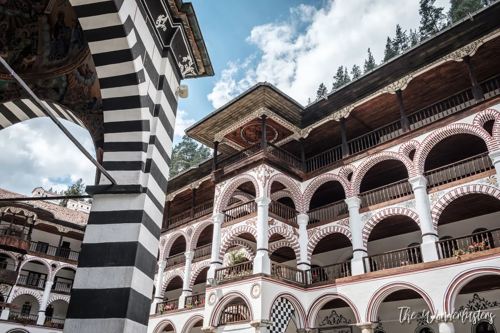 Rila Monastery, interior court