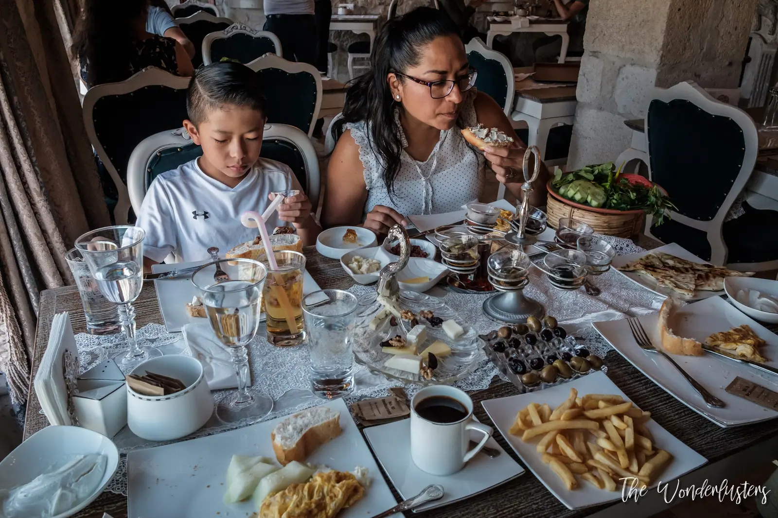 A 5-star hotel breakfast spread