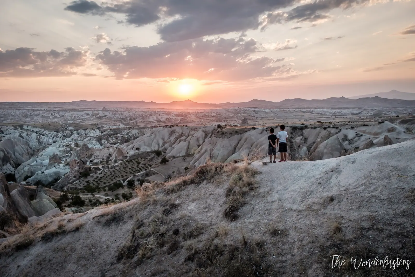 Panorama of the Cappadocia valleys