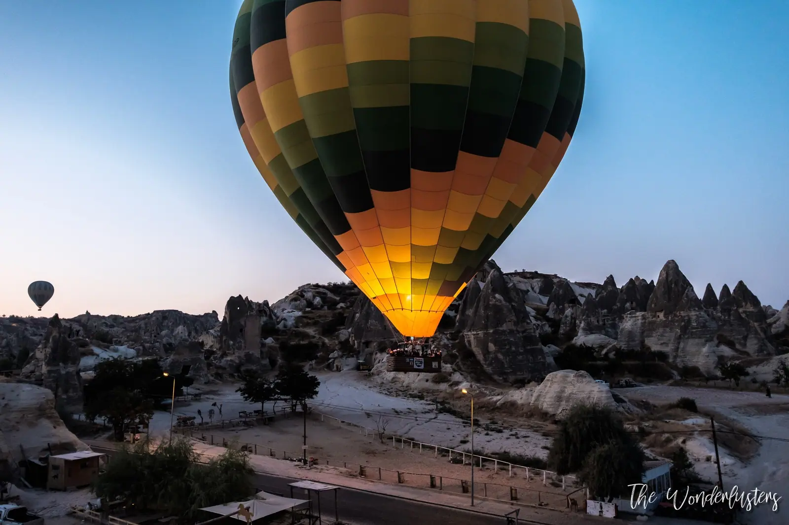 Hot air balloons over the Cappadocia valleys