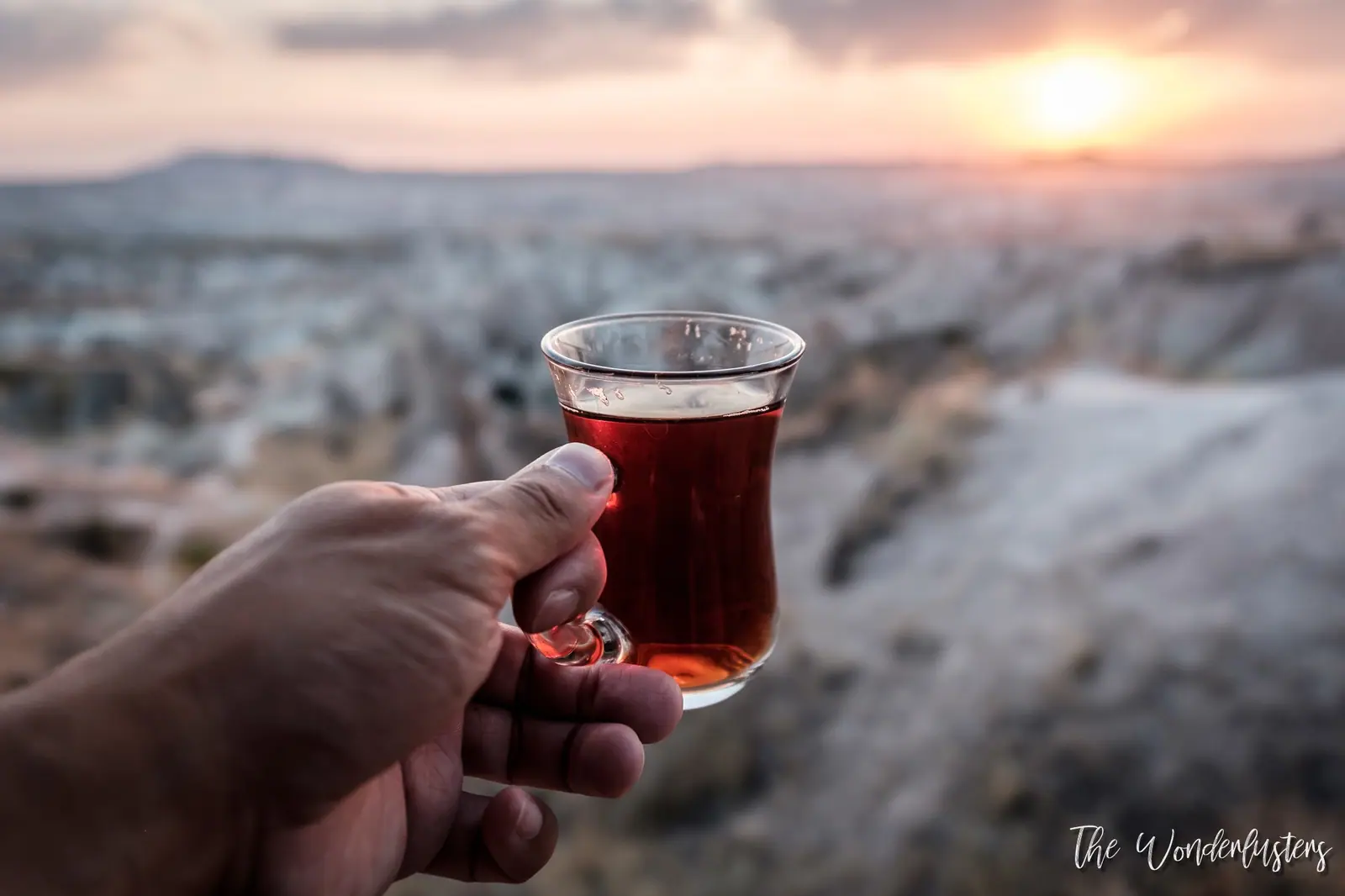 Tea at sunset