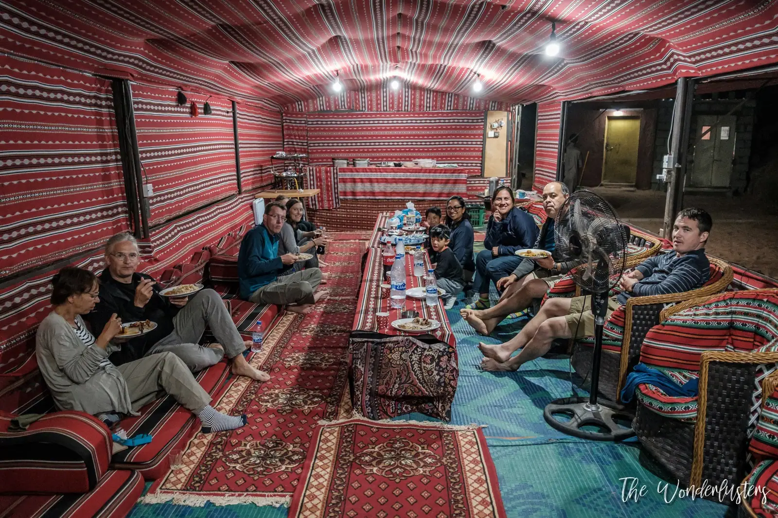 Our Bedouin-style camp in Wadi Rum