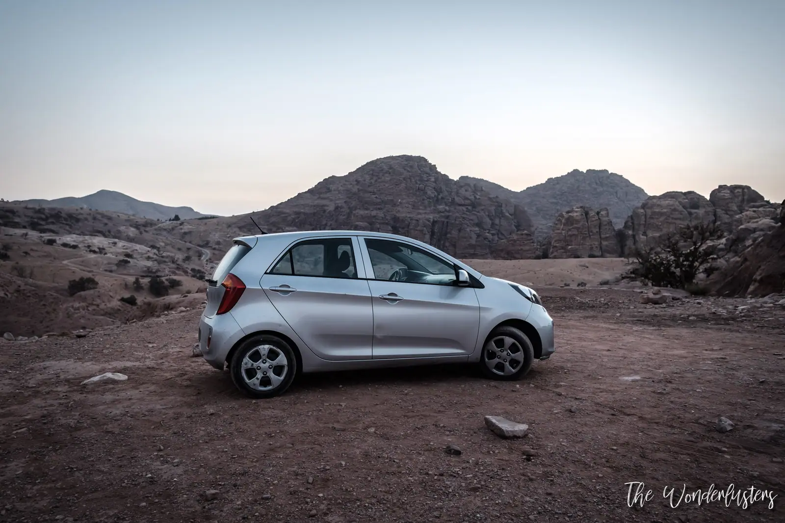 Our rental car for the road trip across Jordan