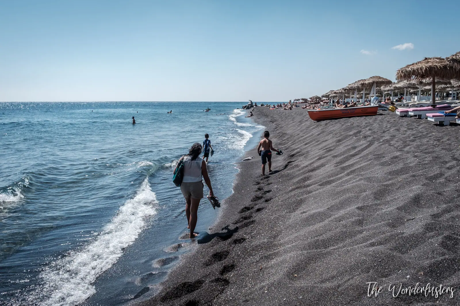 Perissa Black Beach