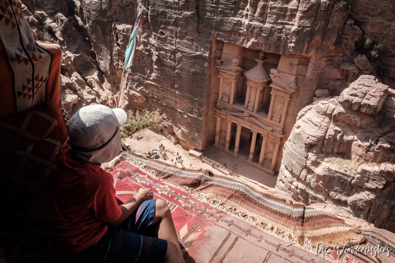 View of Petra's Treasury from above