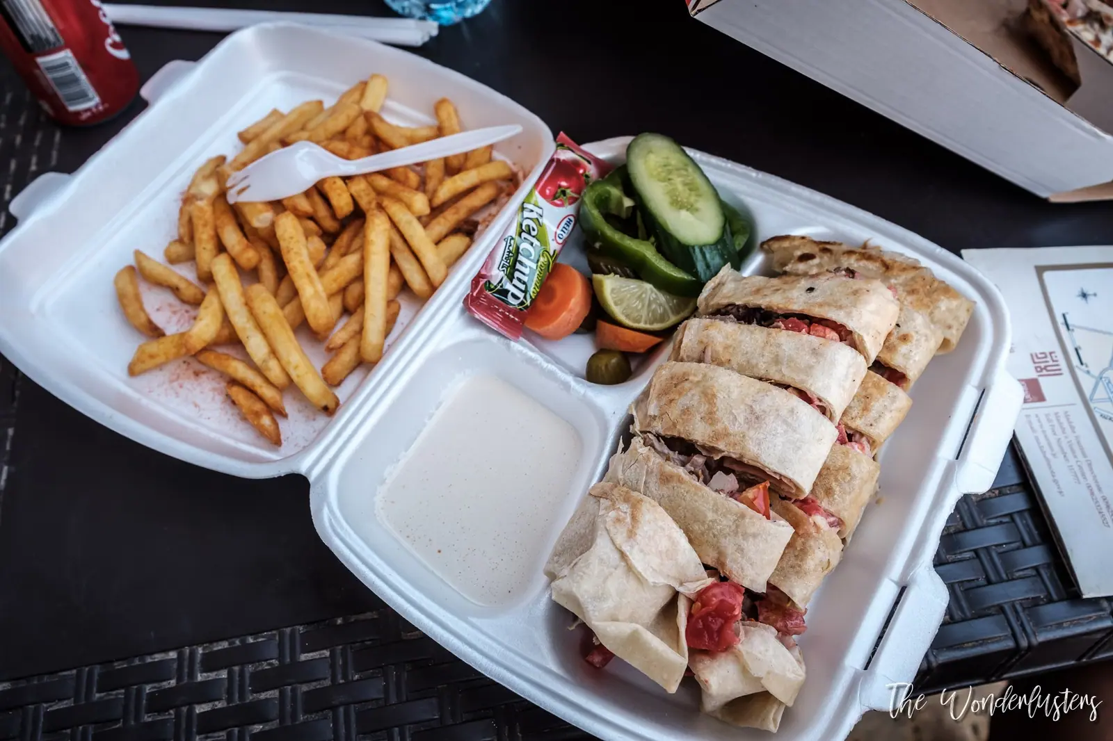Shawarma, a popular Jordanian street food