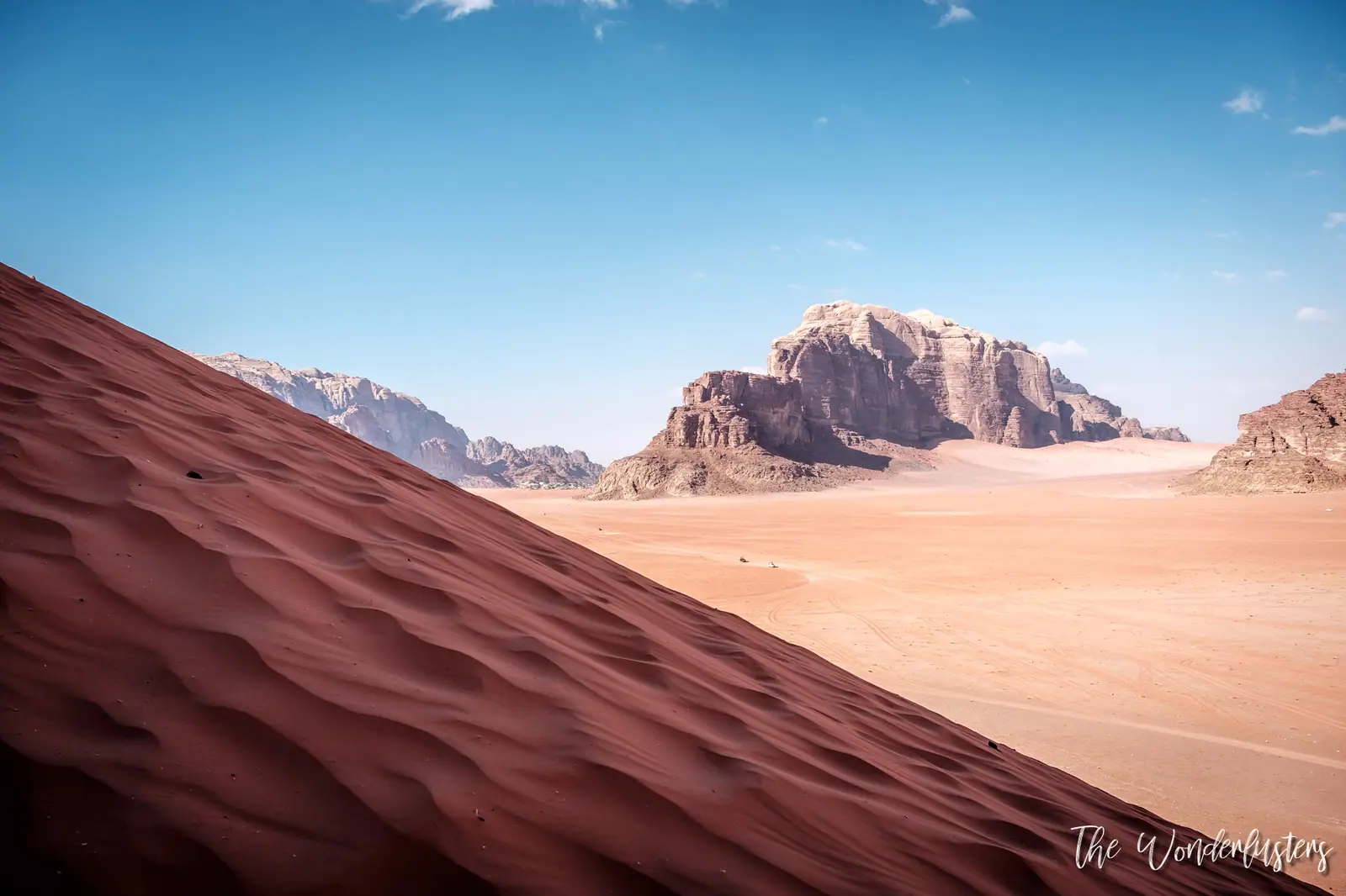 Sand dune at Wadi Rum