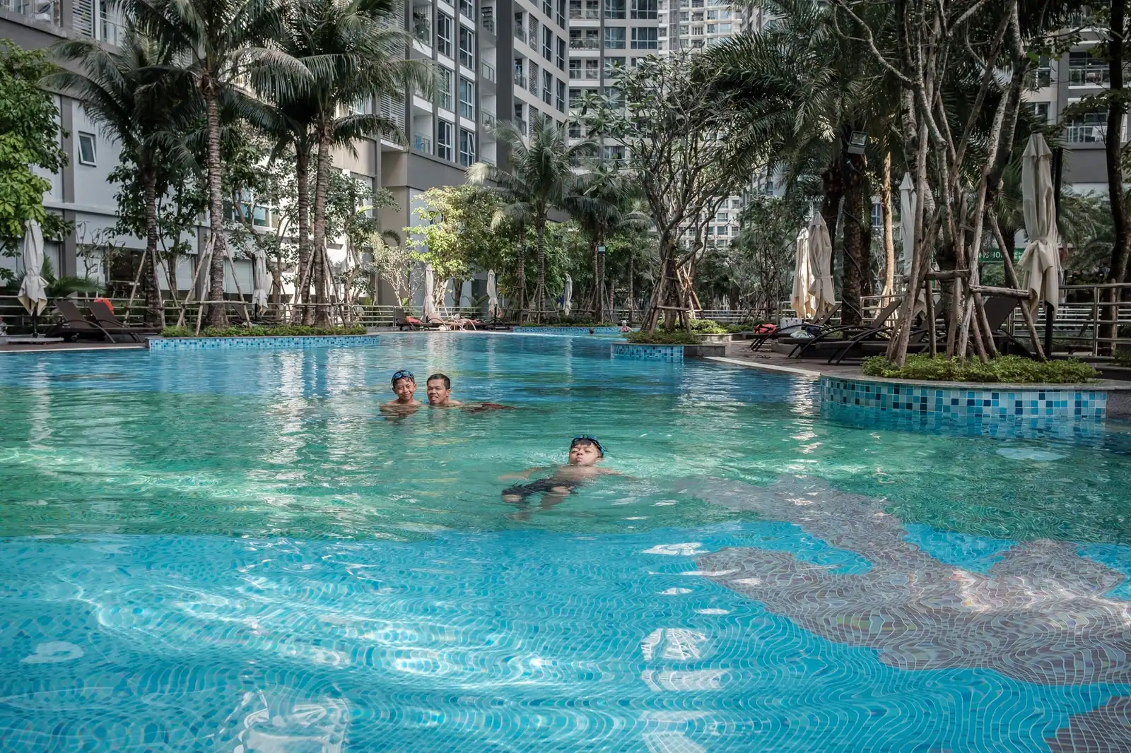 Relaxing at Vinhomes Central Park