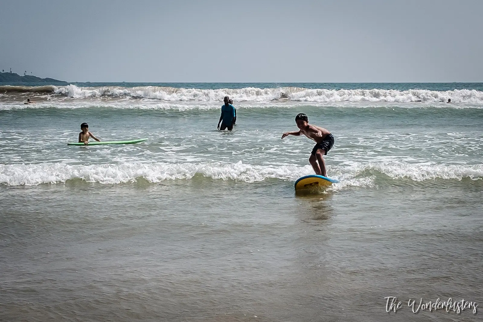 Surfing at Weligama Beach