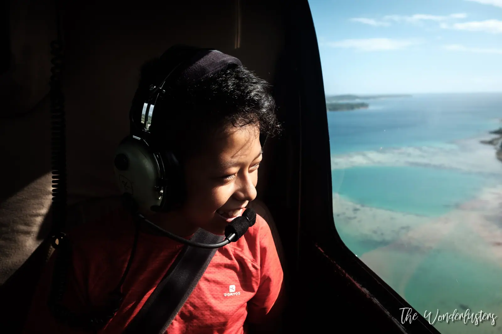 Helicopter ride over Vanuatu