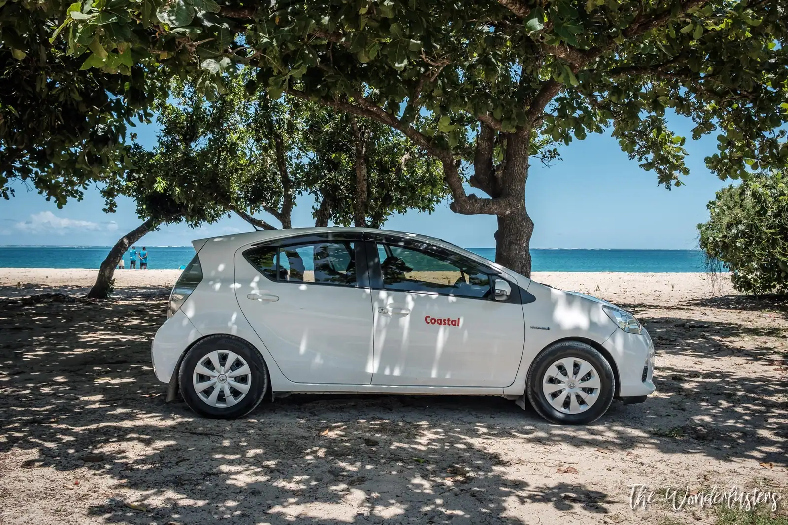 Our rental Toyota Aqua in Fiji
