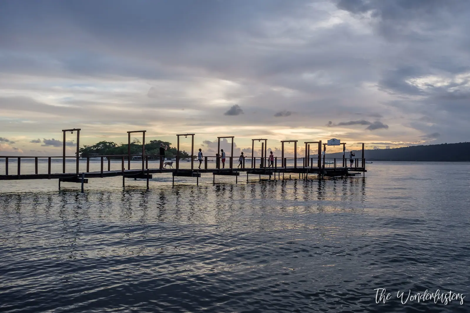 Sunset at Mele Beach