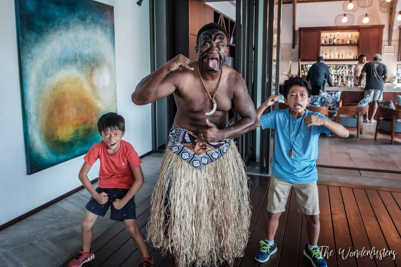 Traditional Fijian dance performance