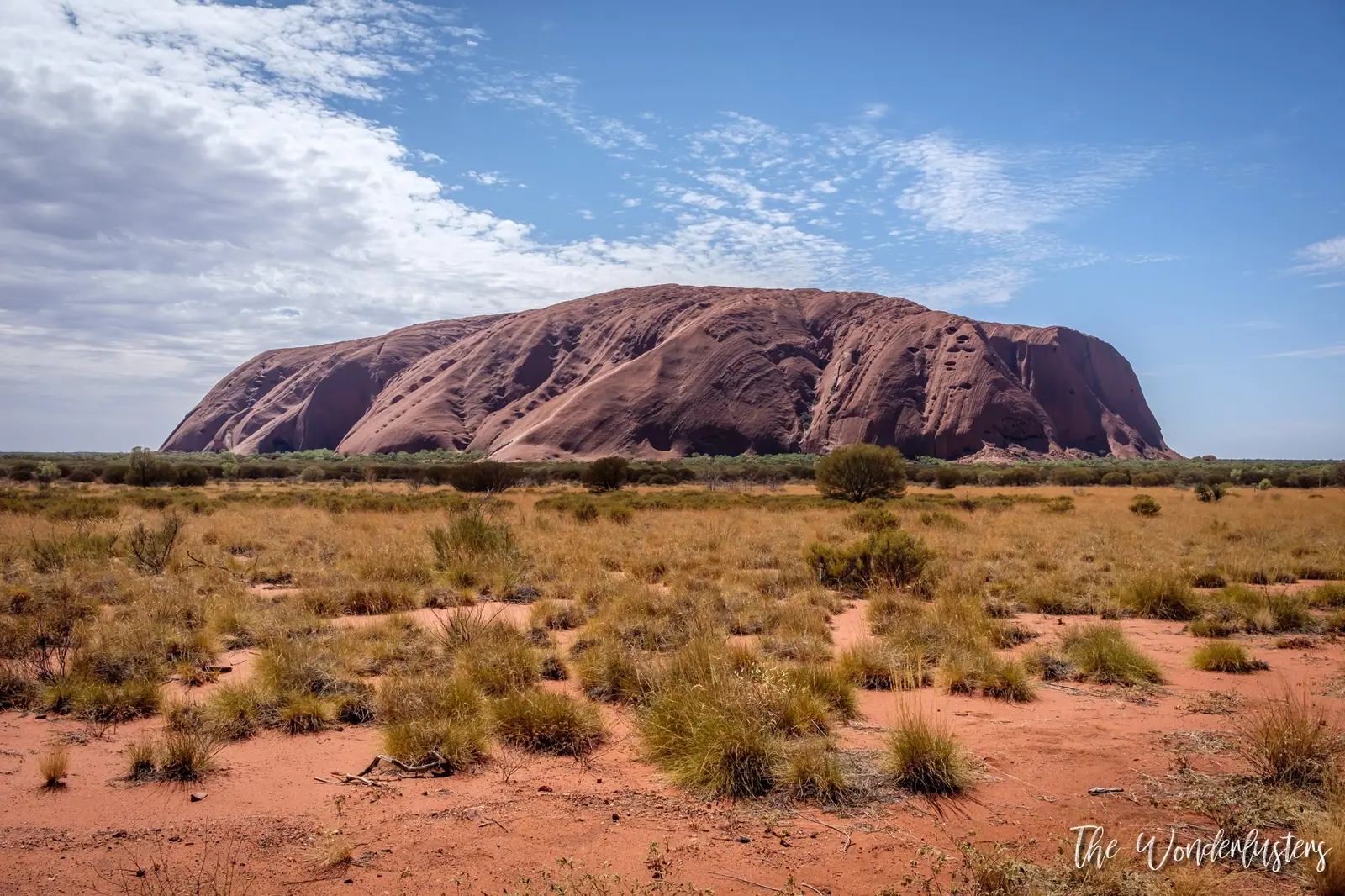 Uluru at sunset in the Australian outback