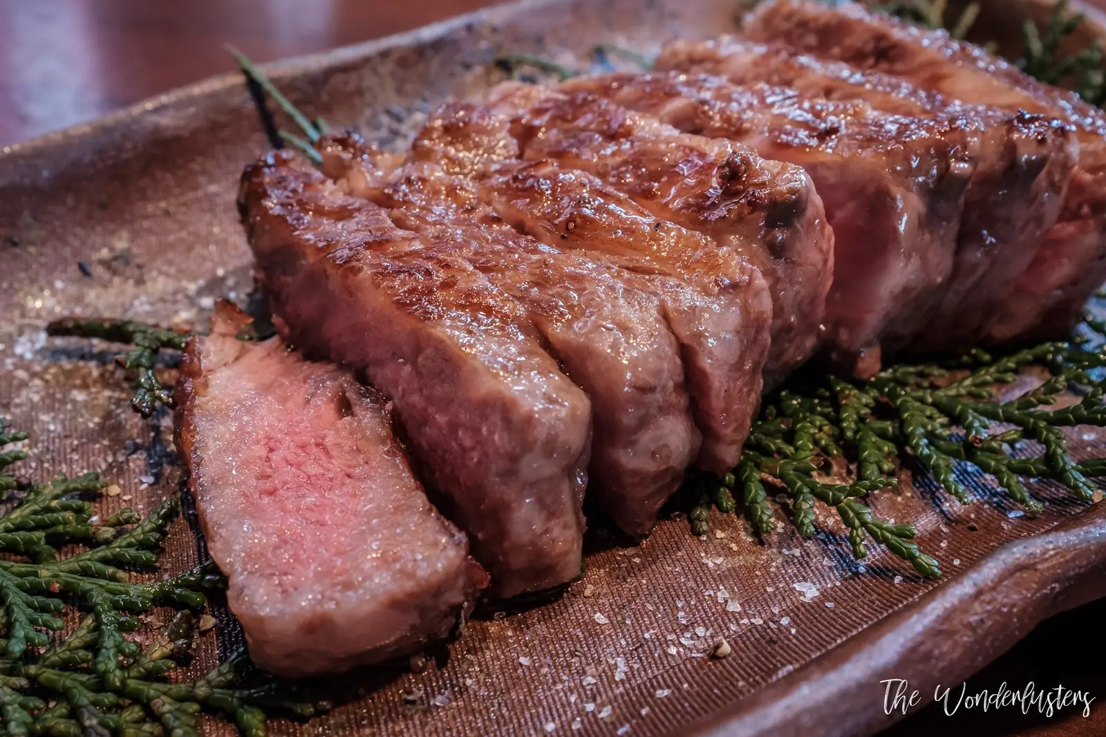 Aged beef at La Shomon restaurant in Tarumi, near Kobe