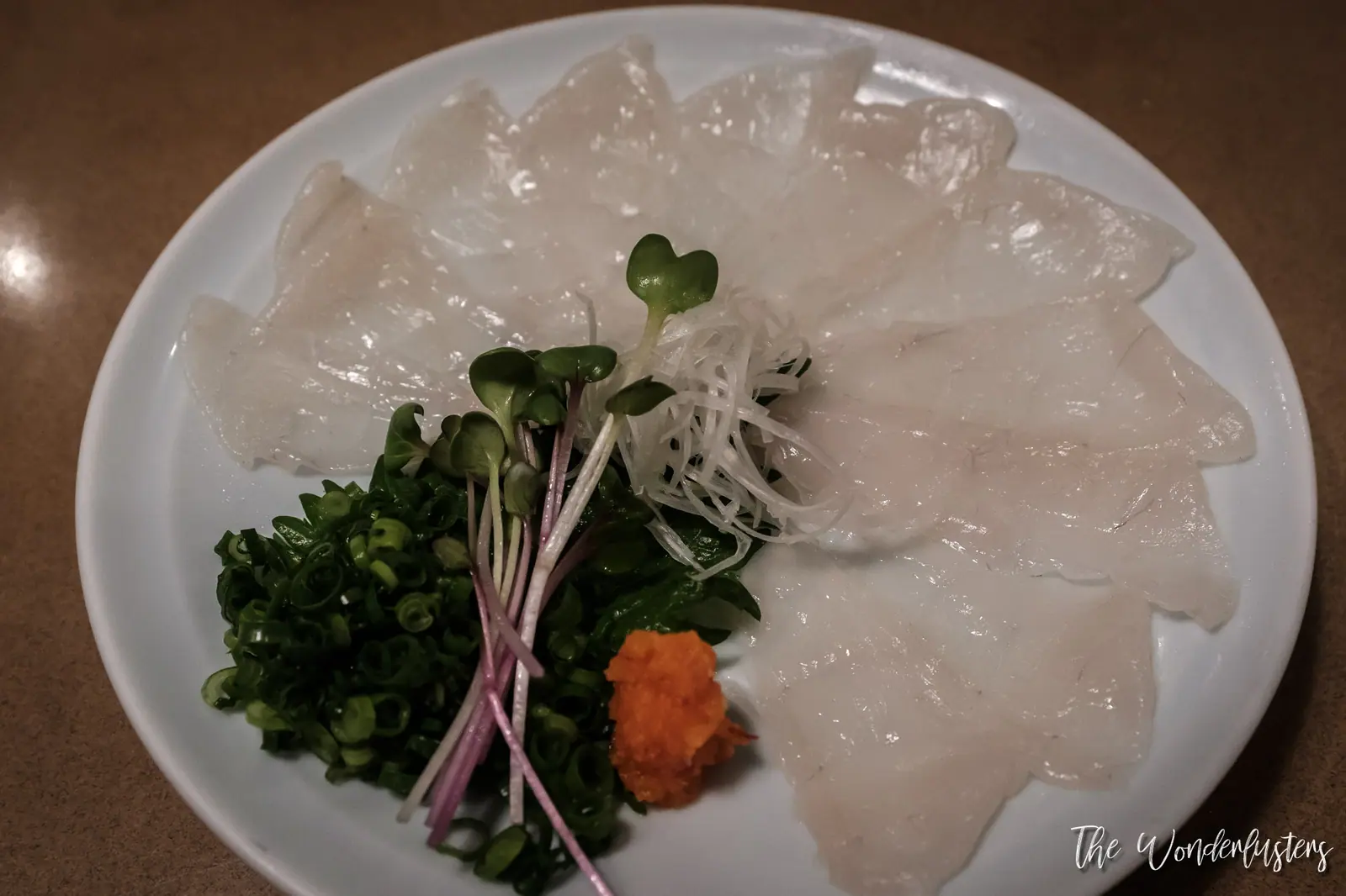 Fugu Sashimi in Kyoto
