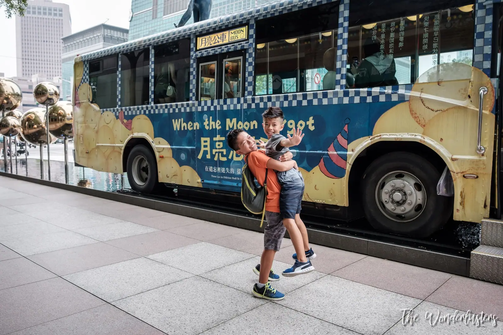 Jimmy's Moon Bus installation in Taipei