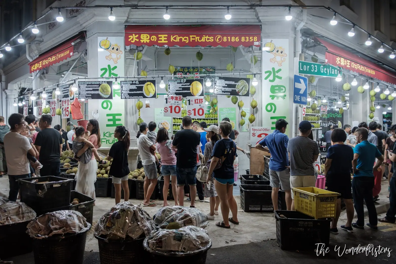 A durian shop in Singapore