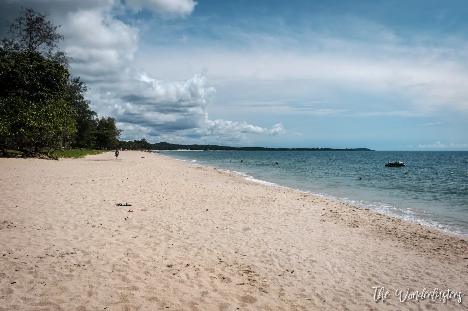 Desaru beach on the east coast of the Malaysian peninsula