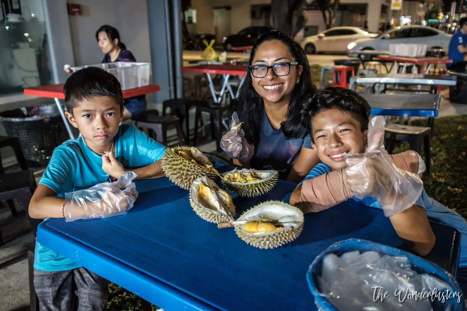Durian tasting in Singapore