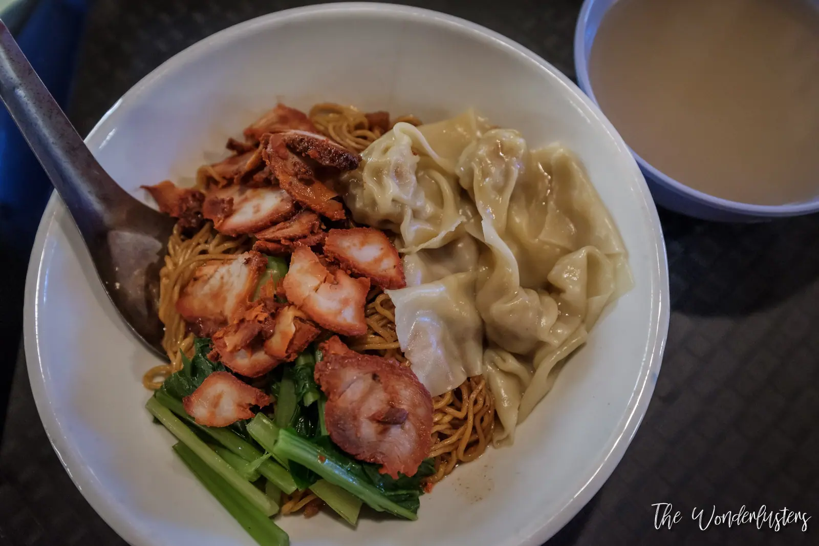 Wonton noodles with char siu, Singapore