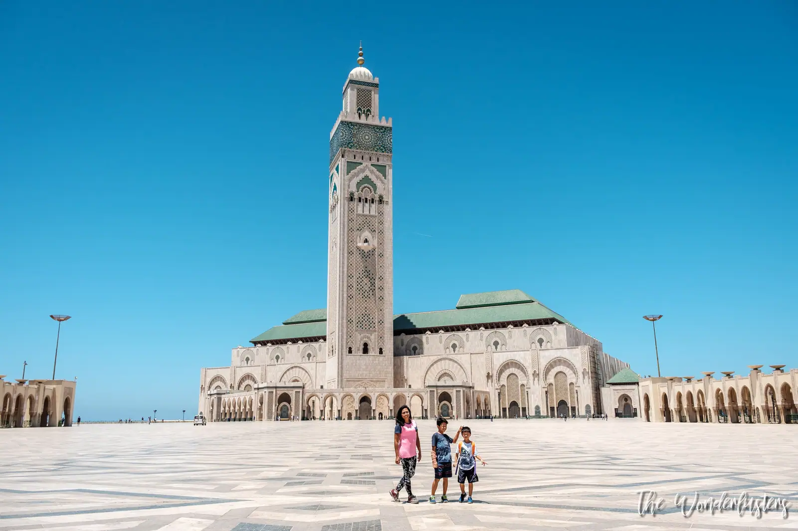 Courtyard of the Hassan II Mosque, Casablanca