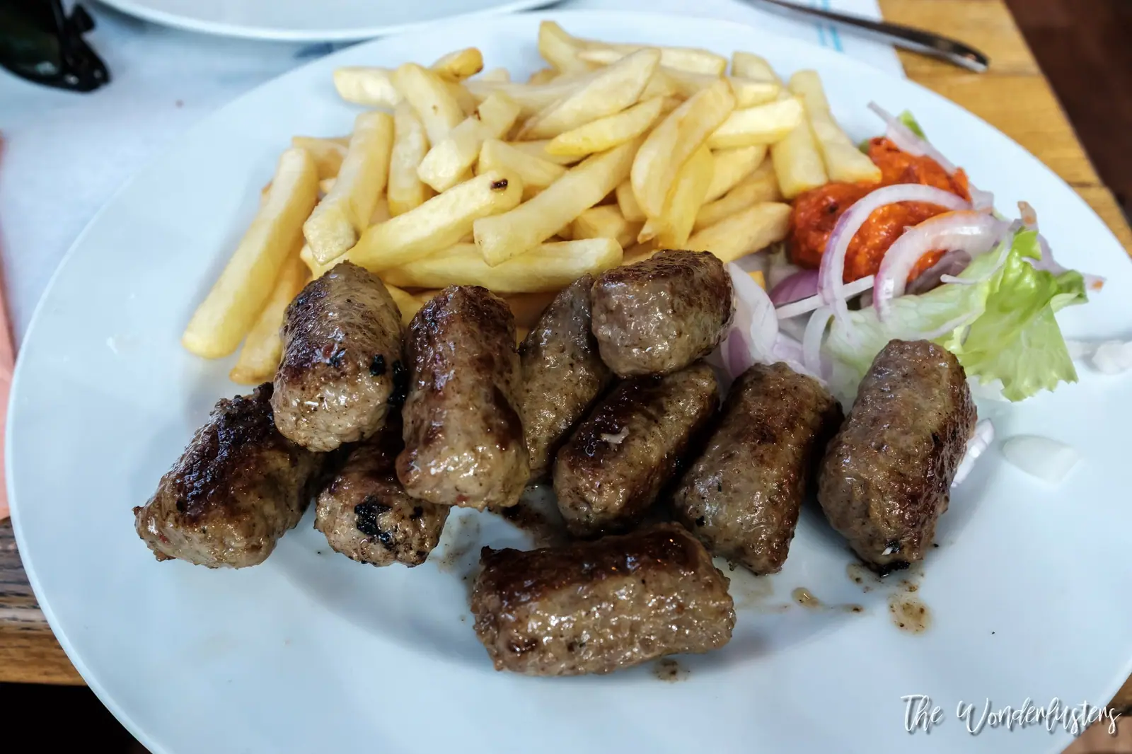 Čevapčići, grilled minced-meat sausages