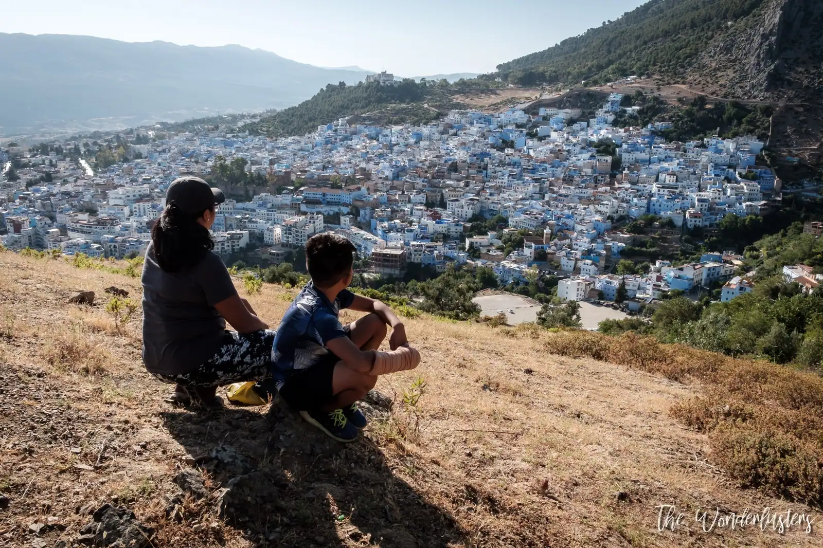 View over Chefchaouen and the Rif Mountains