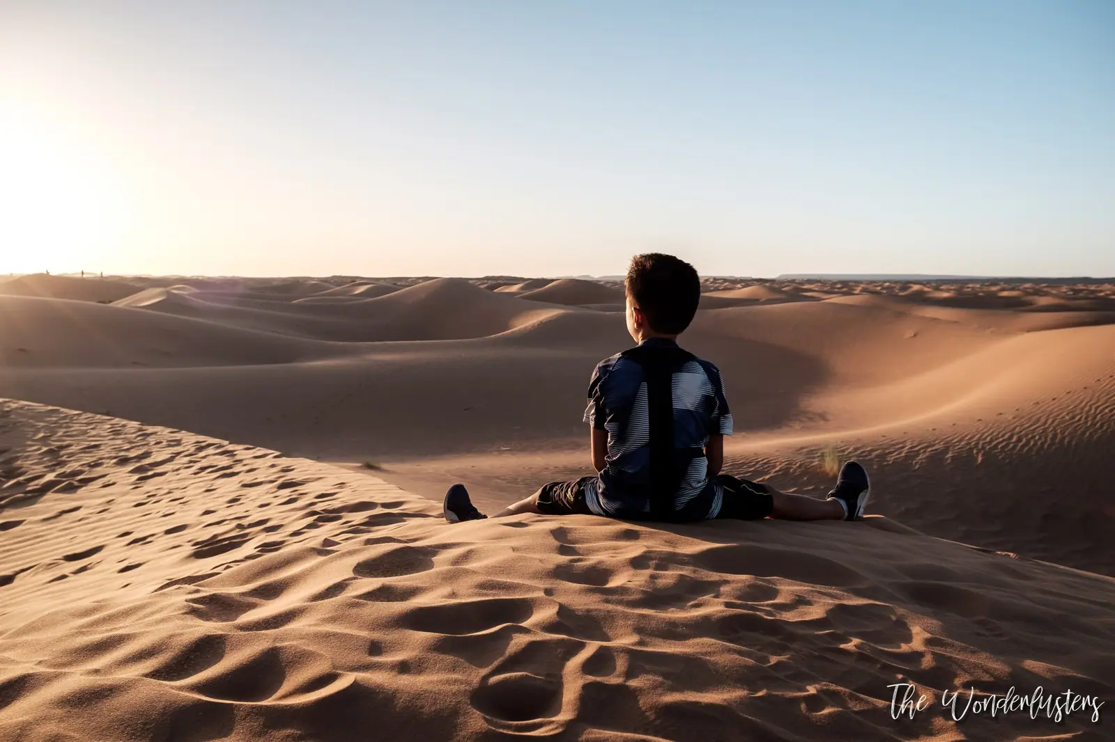 Camel caravan in the Erg Chebbi dunes