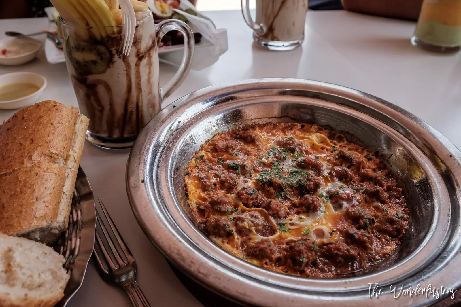 Kefta tagine with eggs