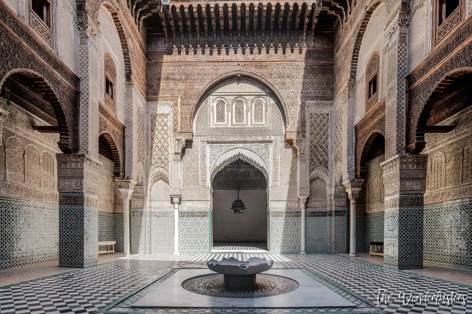 Courtyard of the Attarine Madrasa, Fez