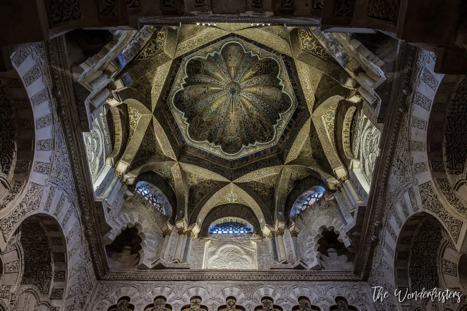 Arches inside the Mosque-Cathedral of Córdoba
