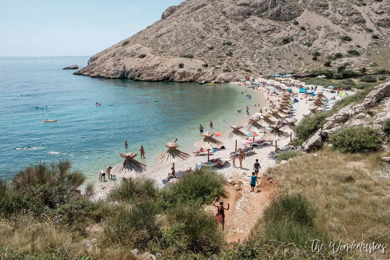 Oprna Bay on the island of Krk