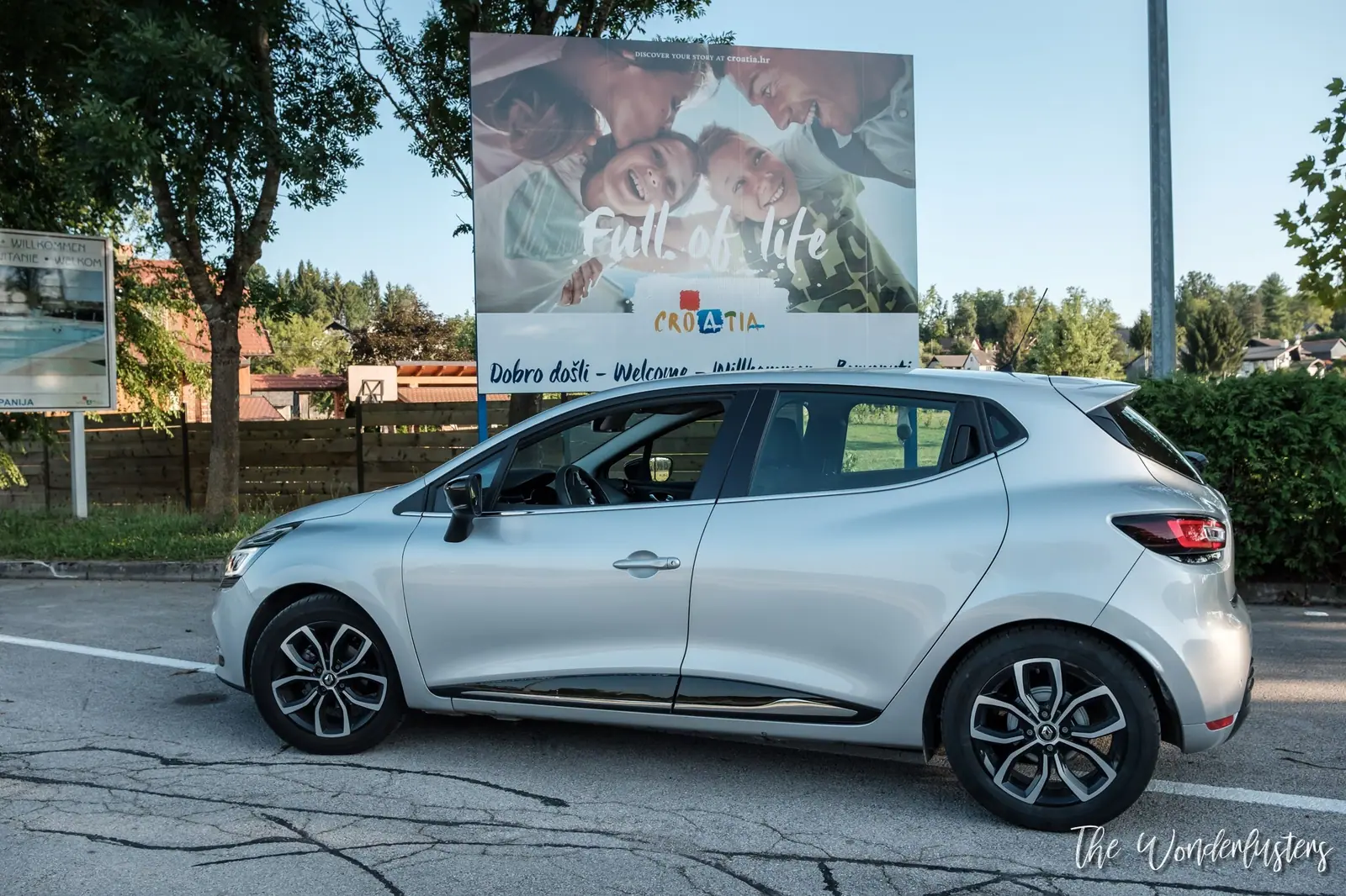Our rental car in Croatia